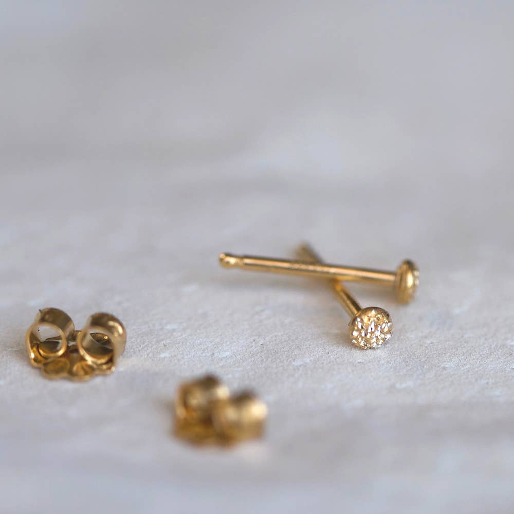 Christina Kober Designs - Wholesale Stud/Post Earrings - FLECK STUDS | diamond dusted1