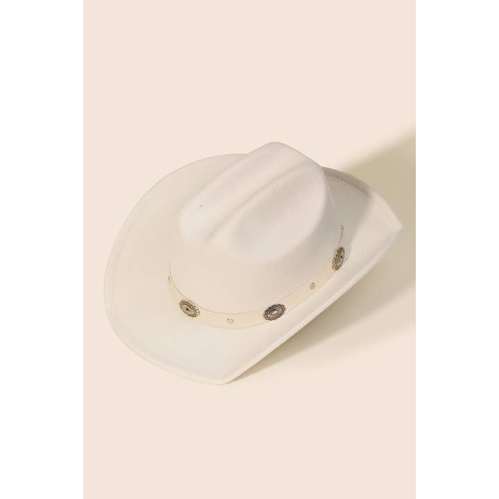 Oval Coin Belt Western Cowboy Hat for wholesale by Anarchy Street