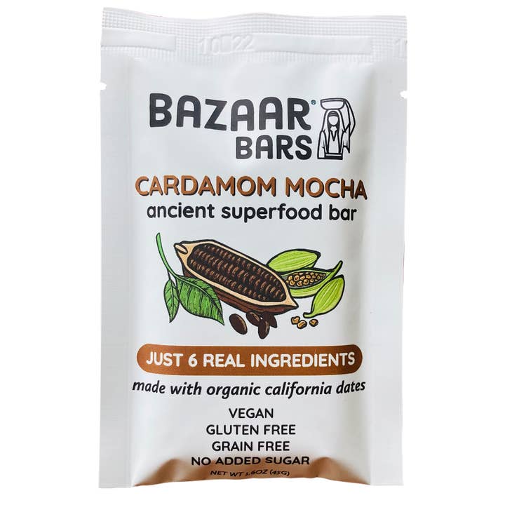 Cardamom Mocha Bar for wholesale by Bazaar Bars