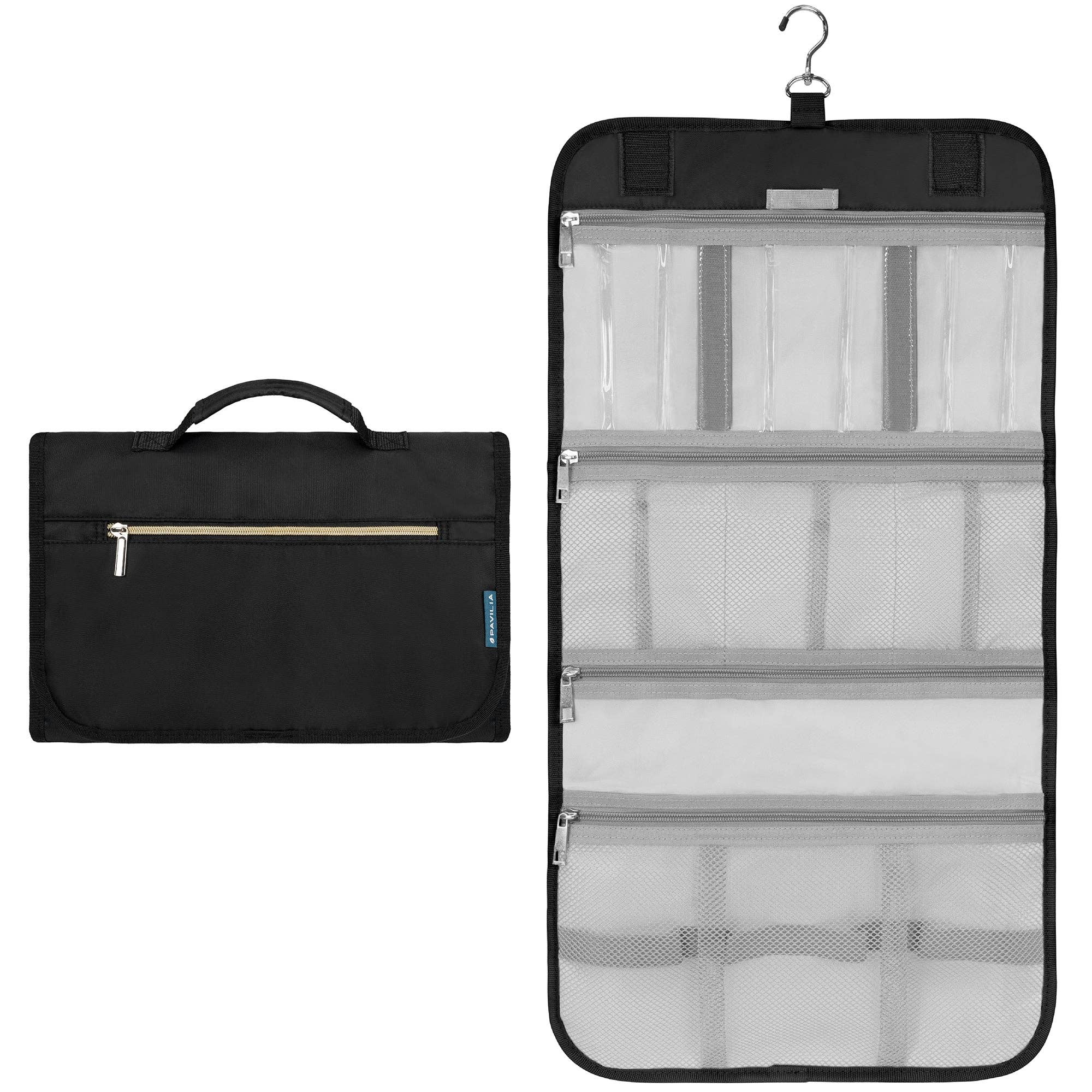 Pavilia - Wholesale Toiletry Bag - Unisex - Rollout Hanging Toiletry Organizer Bag0
