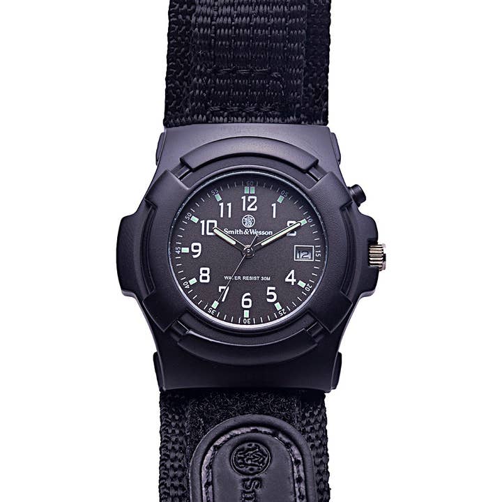 CALIBER GOURMET / CAMPCO – Großhandel Armbanduhr – Herren – Smith & Wesson Lawman Armbanduhr, elektronische Hintergrundbeleuchtung