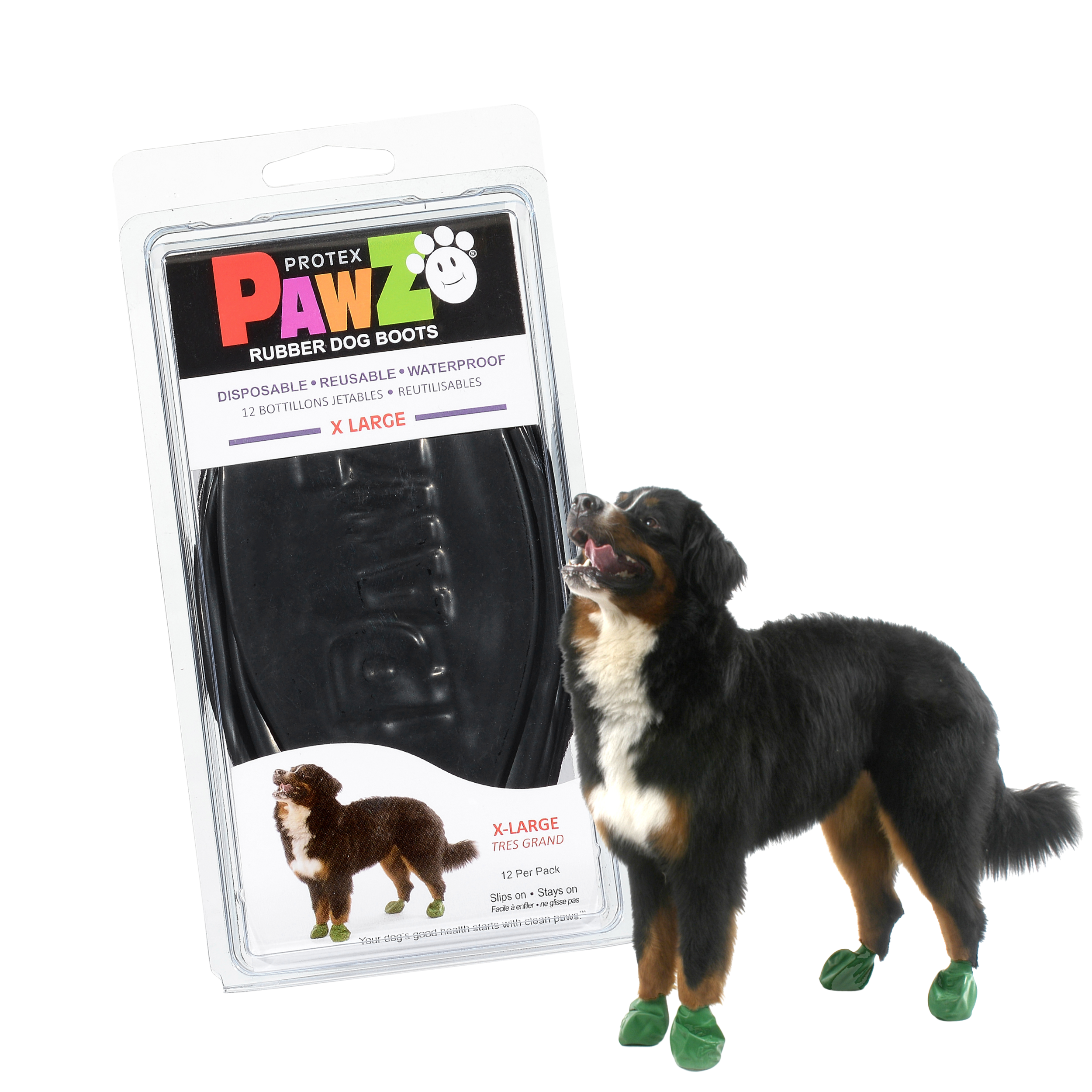 Downtown Pet Supply – wholesale Pet paw protection – PawZ Rubber Dog Boots, 12 Boots5