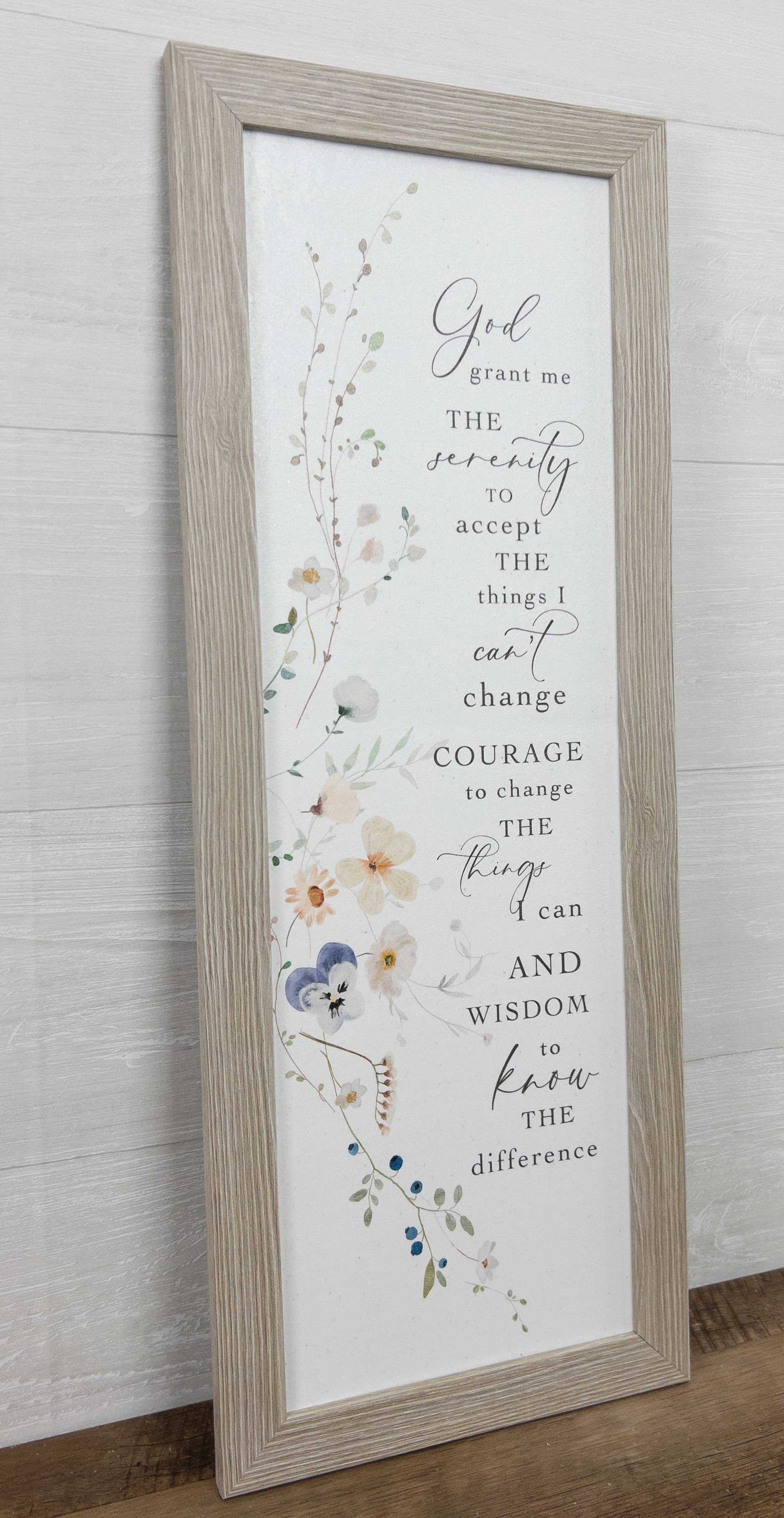 Summer Snow Art - Wholesale Sign - God Grant Me The Serenity Prayer Religious Art Sign Vertical4