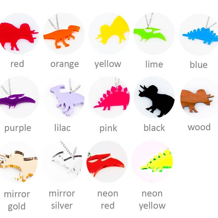 designosaur - Wholesale Pendant/Charm Necklace - Spinosaurus dinosaur pendant necklace