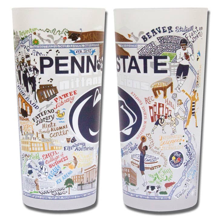 catstudio - Wholesale Drinking Glass/Cup - Penn State University Collegiate Drinking Glass1