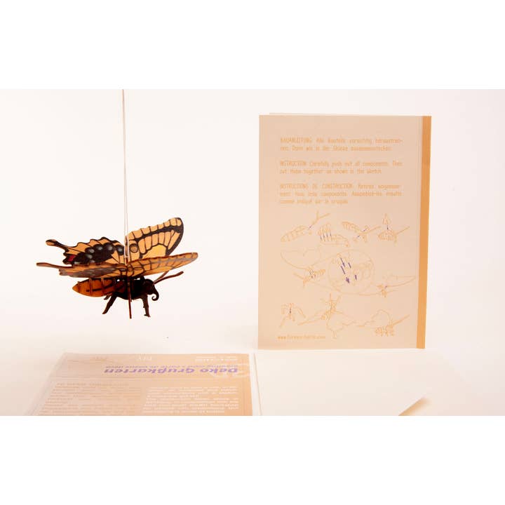 Formes Berlin GbR - Wholesale Craft Sewing Kit - Butterfly 3D decorative greeting card3