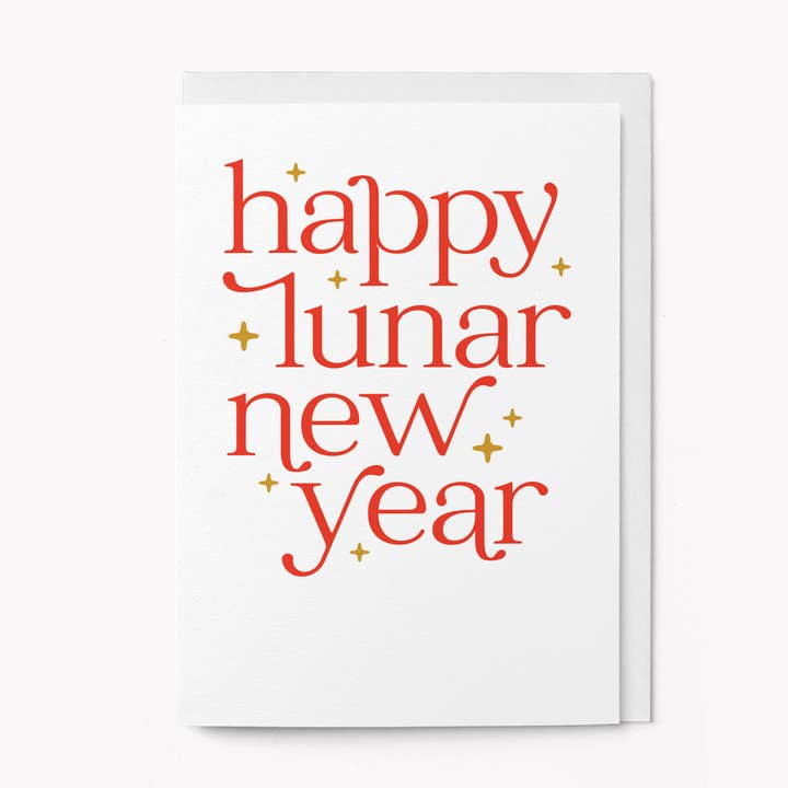 Happy Lunar New Year - Greeting card for wholesale by Graphic Factory
