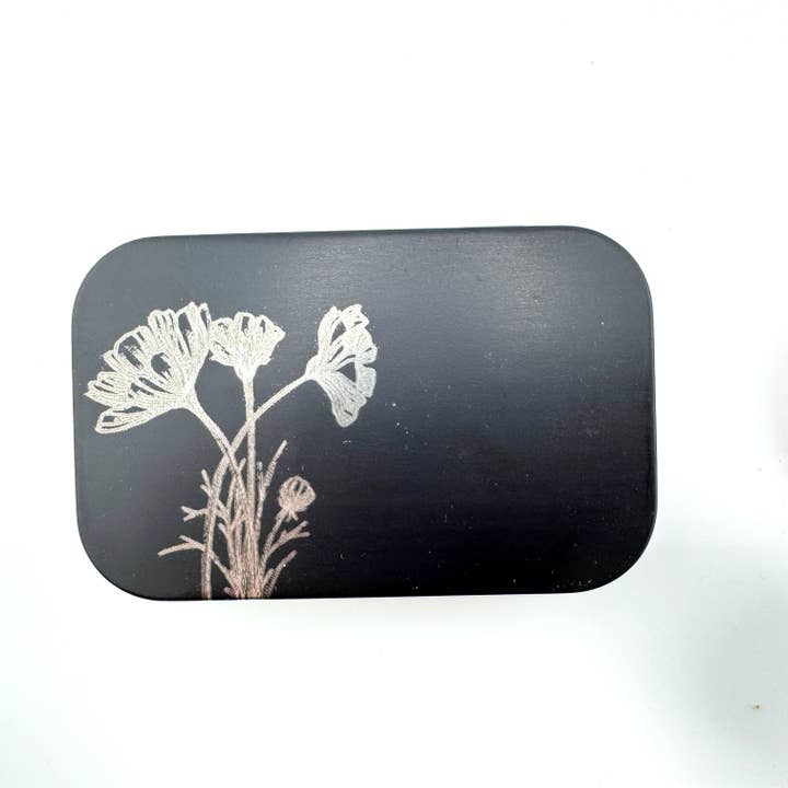 Art by Erica H & Rebel Stitchers - Wholesale Knitting/Crochet Supplies - Poppies Notions Metal Tin Kit with Magnetic Needle Holder9