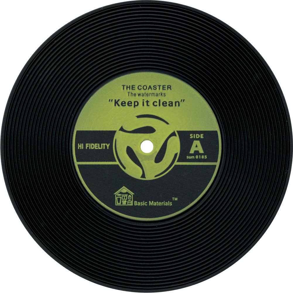 Square Deal Recordings & Supplies - Wholesale Coasters - LP Vinyl Record Coasters 4 COLORS - DJ Music Retro Gift POP3