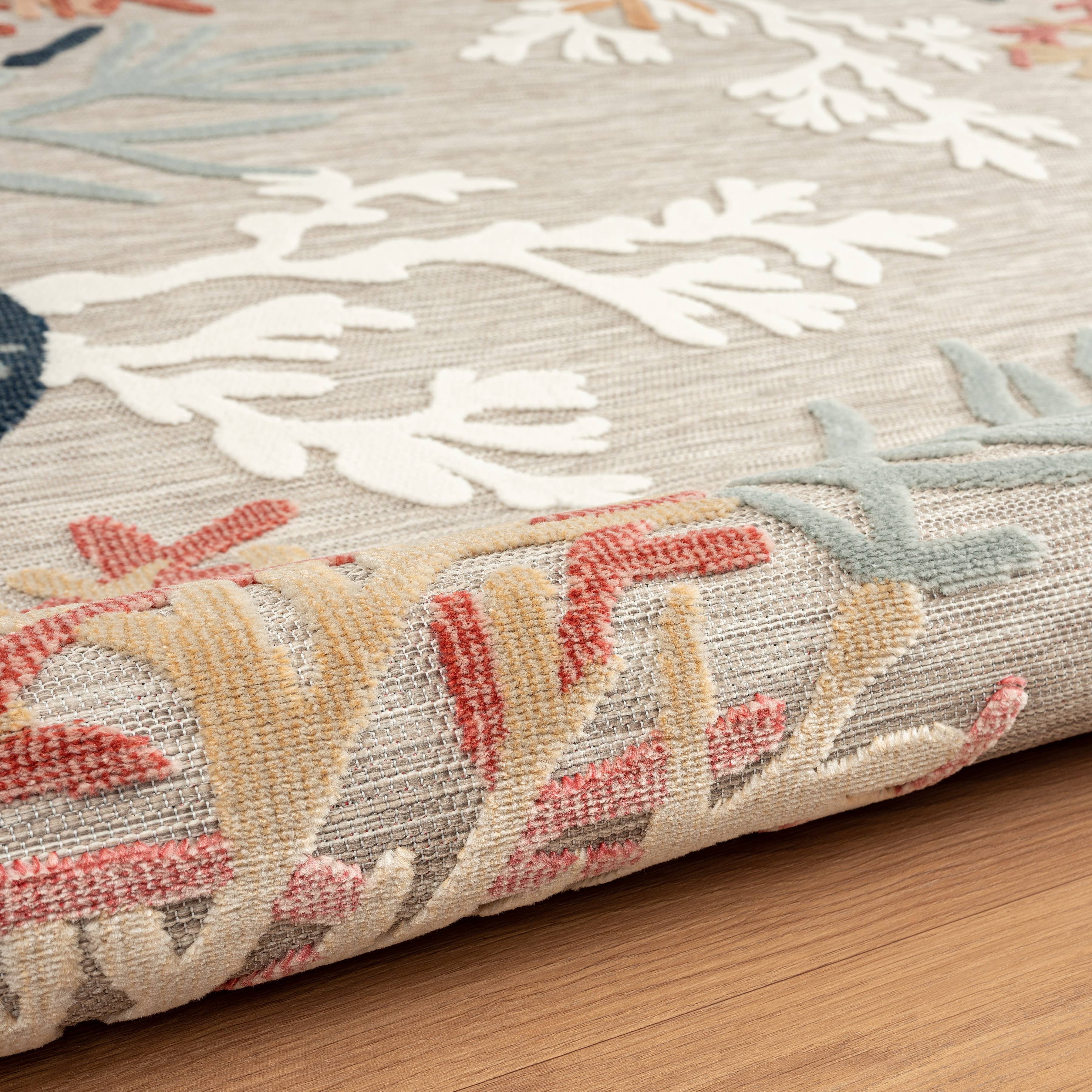 LR Home - Wholesale Area Rug - Coastal Transitional Multi-Color Indoor/Outdoor Rug11