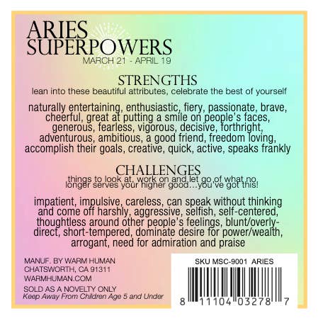 warm human - Wholesale Charm/Dangle Bracelet - ARIES SUPERPOWERS2