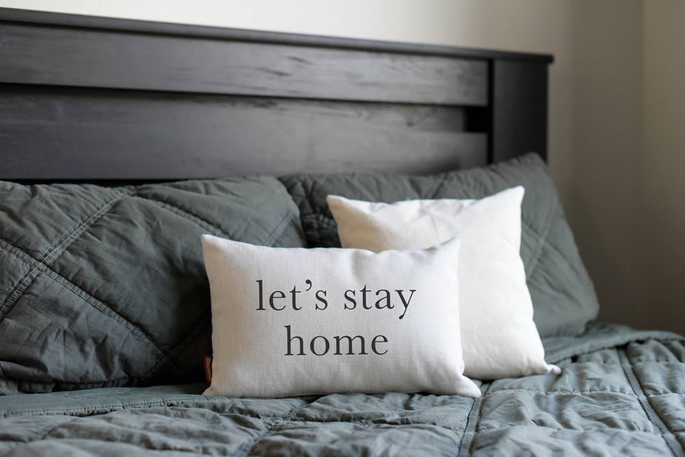 521handmade - Wholesale Throw/Decorative Pillow - Let's Stay Home Love Throw Pillow1