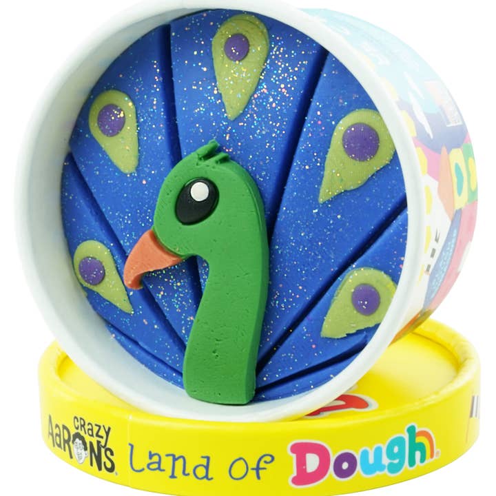 Multi Colored Land of Dough 12 Count Medium Zoo Animal Cup Display for wholesale on Faire4