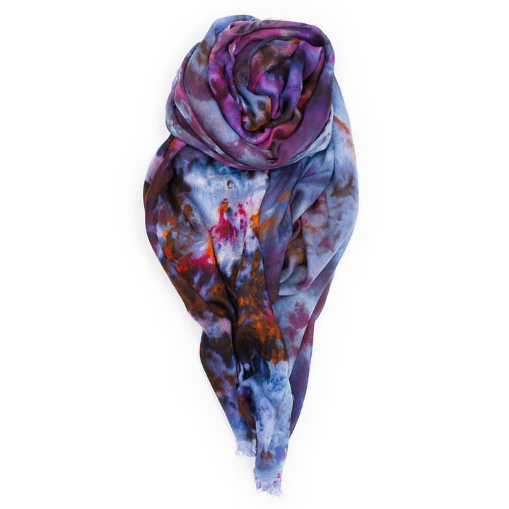 Bufanda Gouache - Marino/Fucsia/Naranja para venta al por mayor de fig & bella