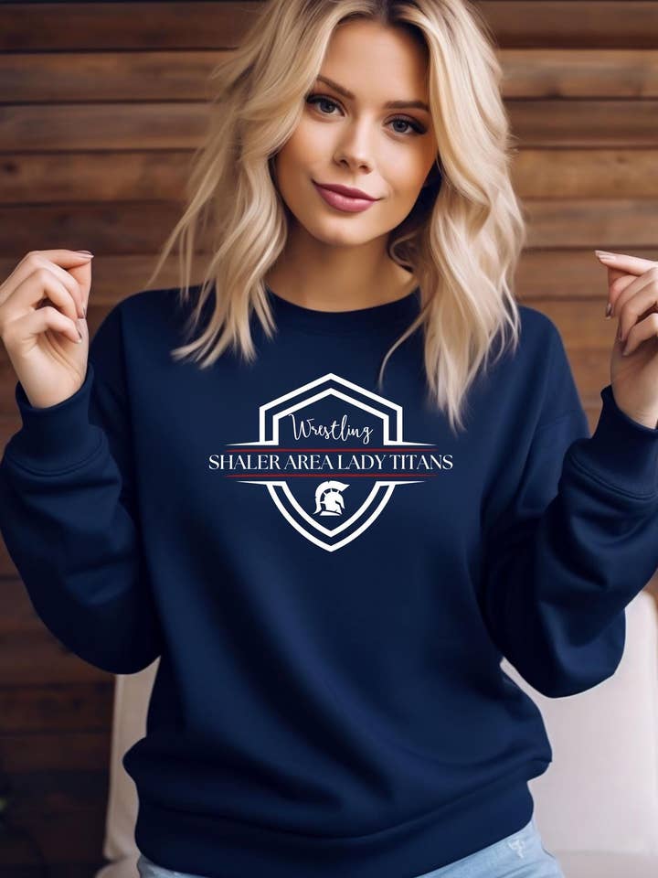 Shaler Area Lady Titans Wrestling Team Sweatshirt for wholesale by 240 Spirit Press