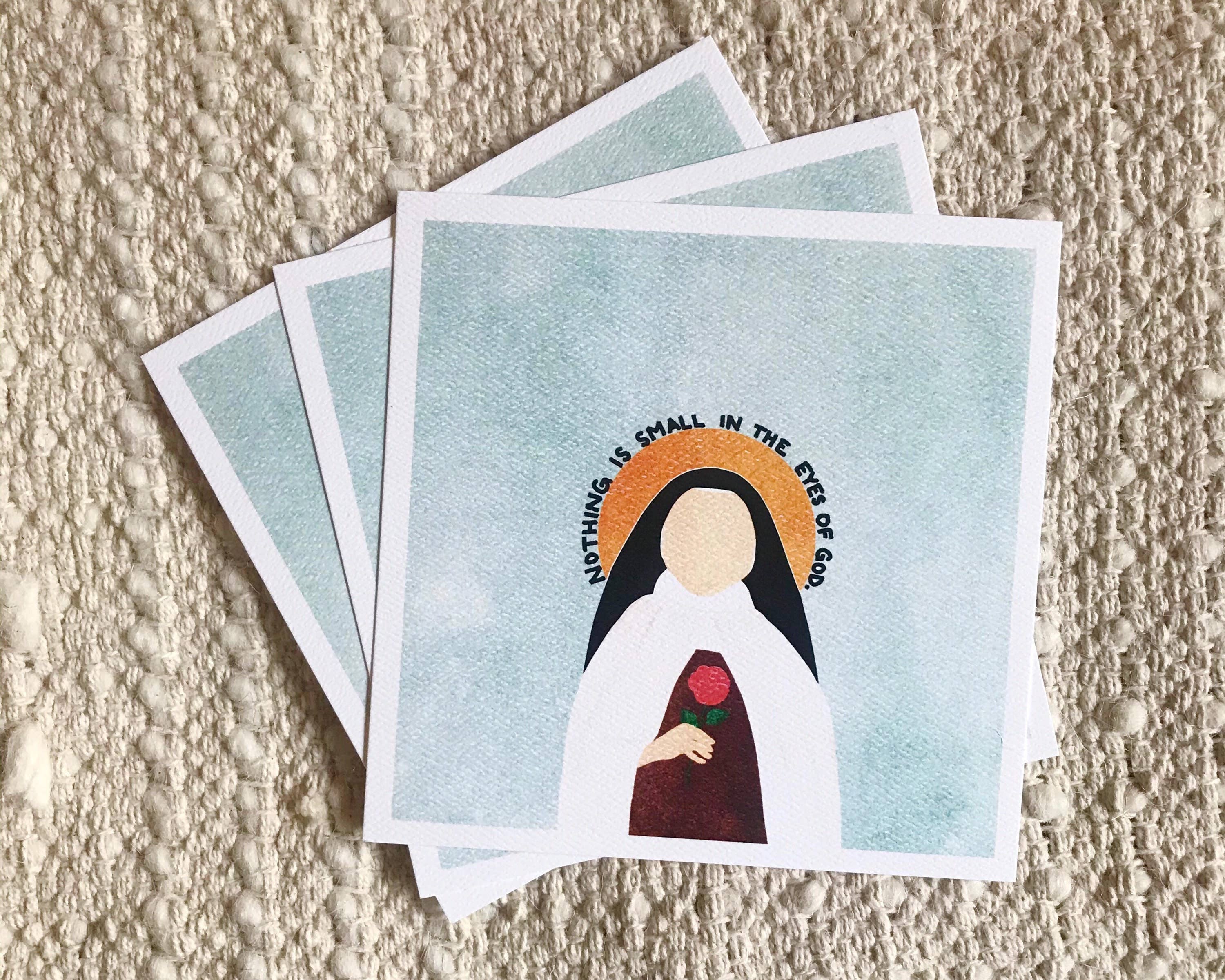 Small Things Print Co. - Wholesale Art Print - St. Therese of Lisieux Print, St. Therese of Lisieux Wall Ar1