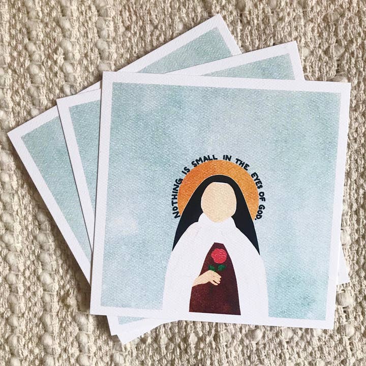 Small Things Print Co. - Wholesale Art Print - St. Therese of Lisieux Print, St. Therese of Lisieux Wall Ar1