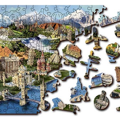 HQ Kites & Designs - Vendita all'ingrosso Puzzle - Adulti - Wooden City Puzzle - Monumenti del mondo