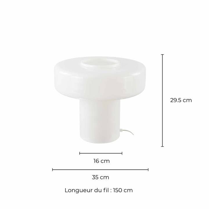 C-Création - Wholesale Floor Lamp - XXL table lamp in colored glass and retro style Foza Maxi18