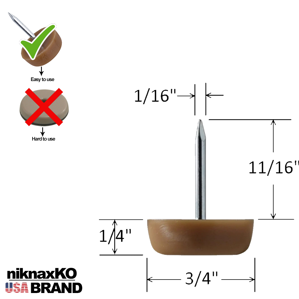 WeBaG N WeCoveR - Wholesale Chair/Sofa Slipcover - Furniture Feet Glider Chair Table Leg Protector 3/4"x1/4"2