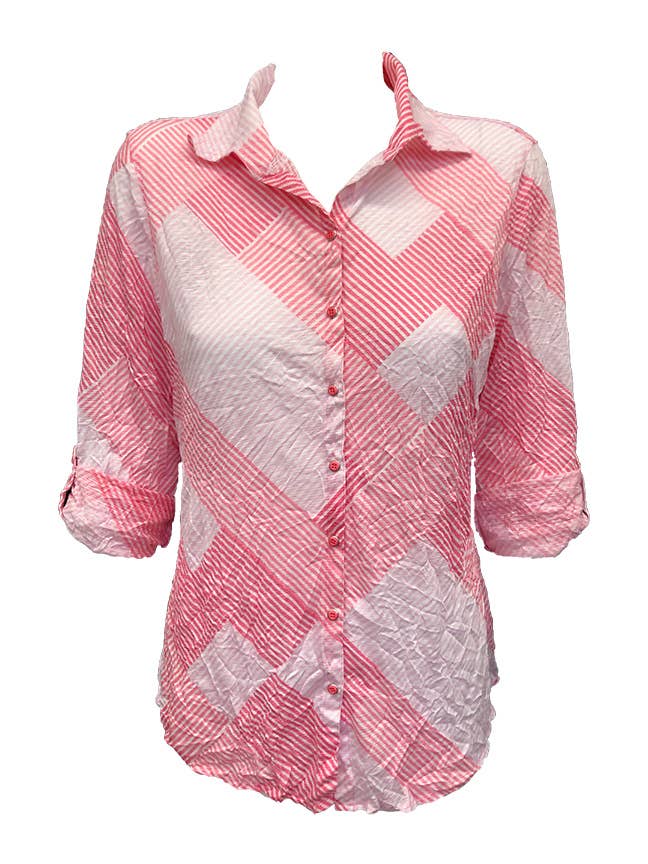 CAMICIA CON MANICHE ARROTOLABILI - ROSA 8500 per la vendita all'ingrosso da parte di David Cline