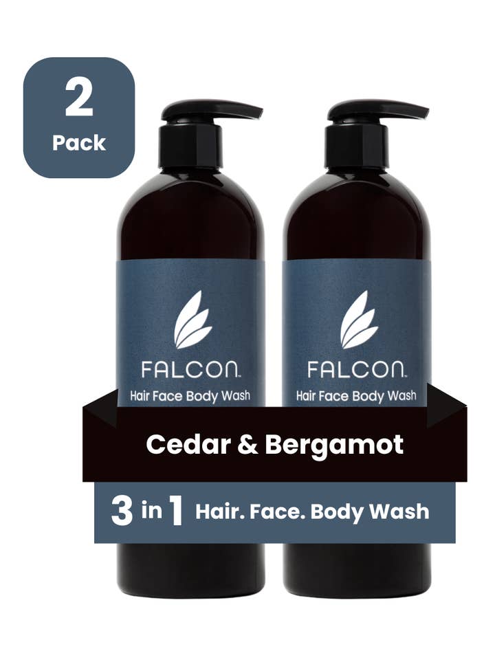 Honeysuckle Vetiver Hair Face Body Wash Bundle 2-Pack for wholesale by Falcon