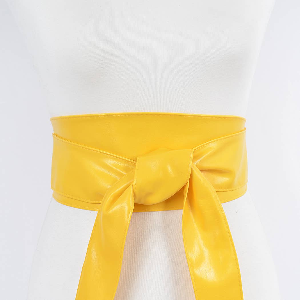 3AM BY H&D ACCESSORIES - Wholesale Belt - Women's - Faux Leather Tie Up Belt.5