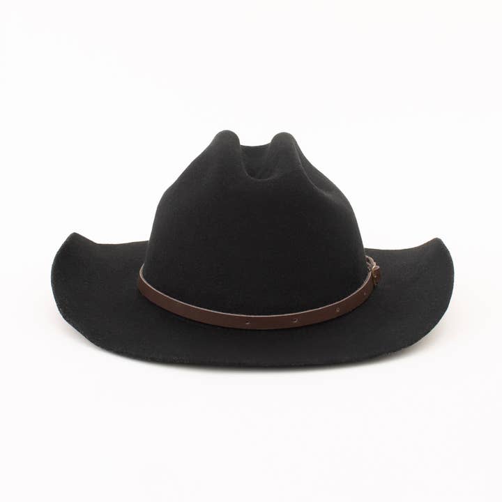 Elegancia Tropical Genuine Panama Hats - Wholesale Cowboy hat – Unisex - Cowboy Black Fine Wool Hat - Unisex2
