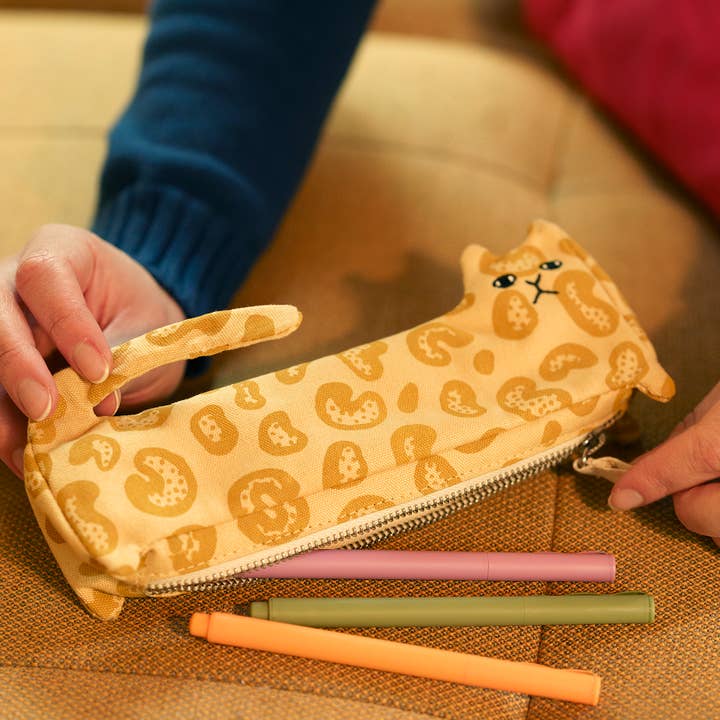 Donna Wilson - Wholesale Pencil Case/Pouch - Lenny Leopard Pencil Case