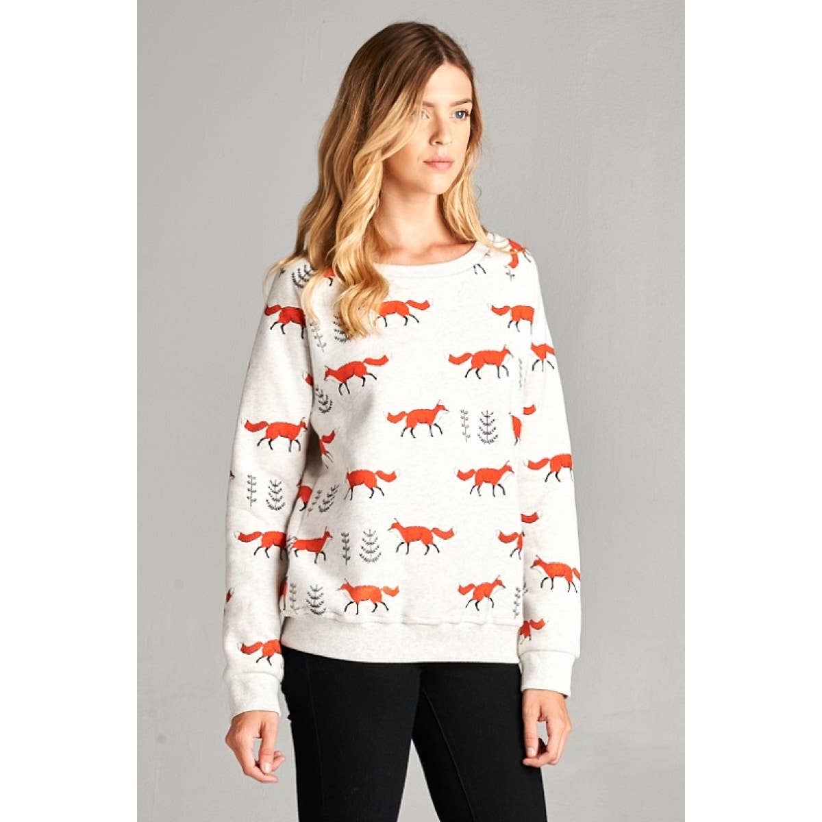 LA Soul - Wholesale Sweatshirt - Women's - Fox Print Sweatshirt1
