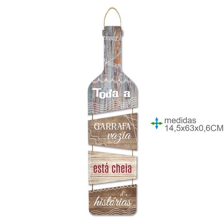 MDF-Wandplatte 14,5x63cm (6 Stück) für den Großhandel von Esoterica Arte