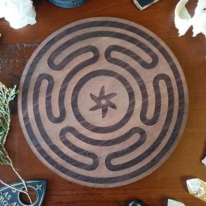 Hekate's Wheel Goddess Altar Tile for wholesale by Yiska Designs