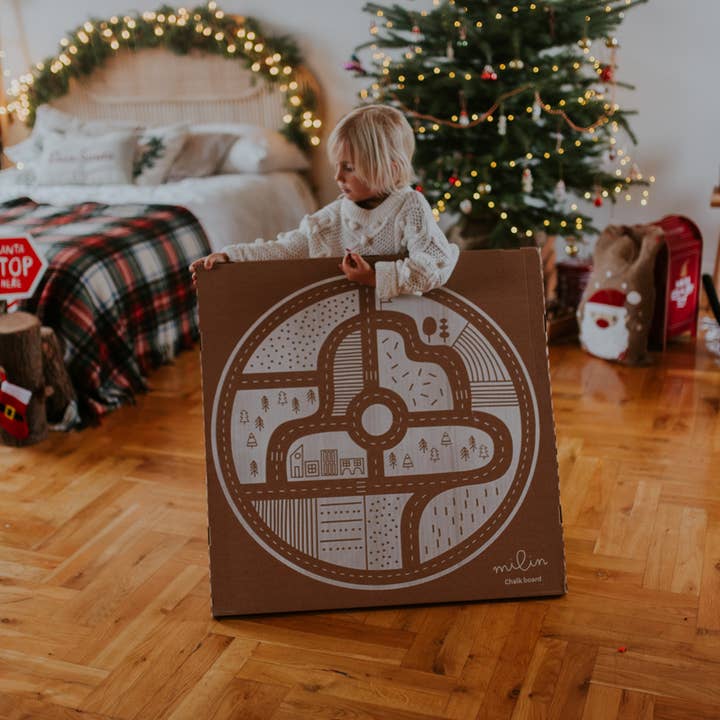 milin - Wholesale Wood toy – Child - Roadway Chalkboard, wooden toy with chalk16