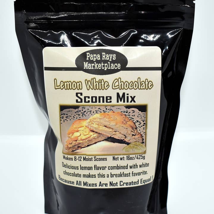 Papa Ray's Marketplace - Venta al por mayor Preparado de repostería - Mezcla de bizcochos de chocolate blanco