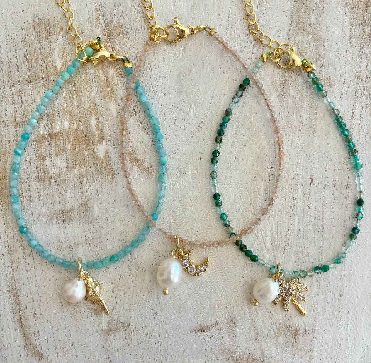 Wild Cactus Co. - Wholesale Charm/Dangle Bracelet - CORAL BAY BRACELET [AMAZONITE]2