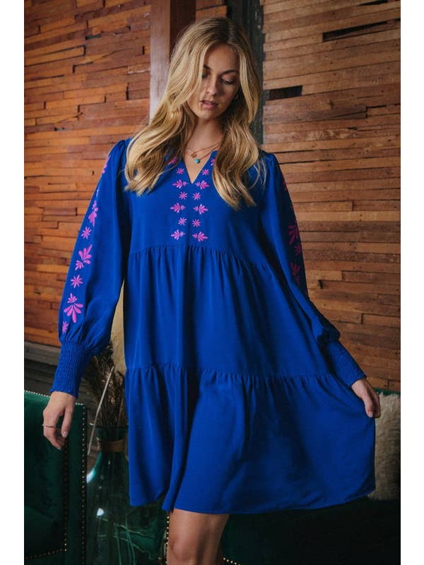 Oddi - Wholesale Dress - Women's - Solid Long Sleeve Baby Doll Dress2