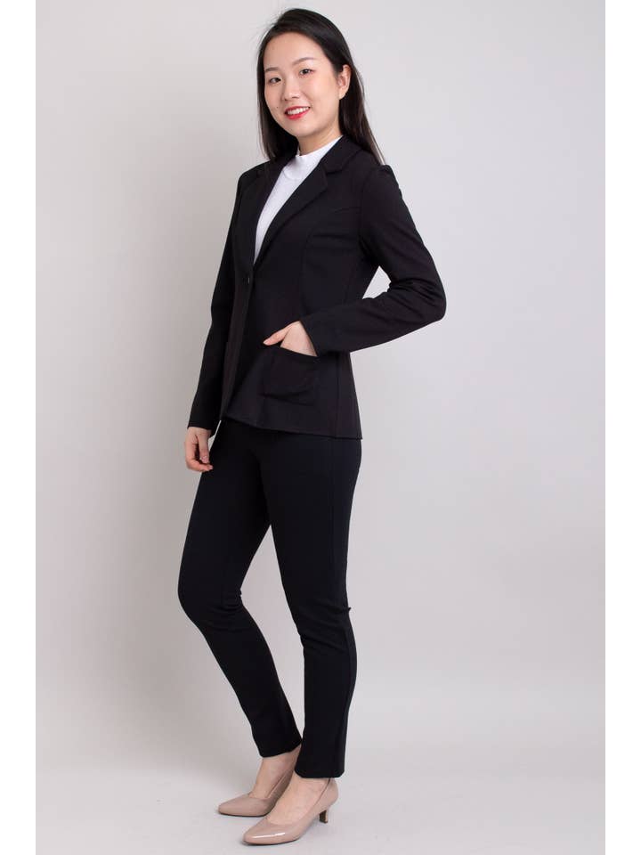 Blue Sky Clothing Co LLC - Wholesale Blazer - Women's - Anders Blazer, Black, Modal3