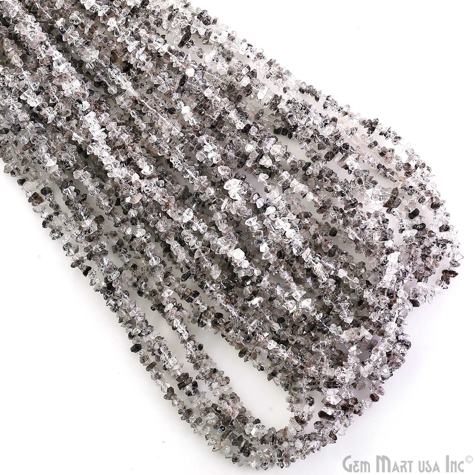 GemMartUSA - Wholesale Beads - Herkimer Diamond Chip Beads, Natural Gemstone, 16 Inch9