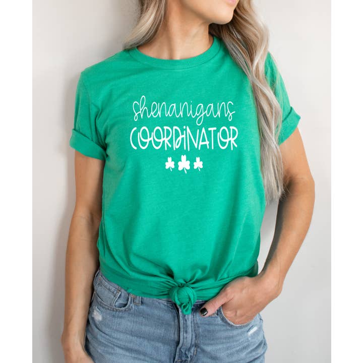 Shenanigan's Coordinator Shirt, St. Patrick's Day Shirt for wholesale by Main Street Tees