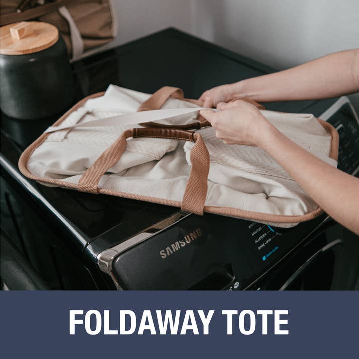 Mocha Collapsible Laundry Basket Tote LUXE (TWO SELL UNITS PER CAR for wholesale on Faire6