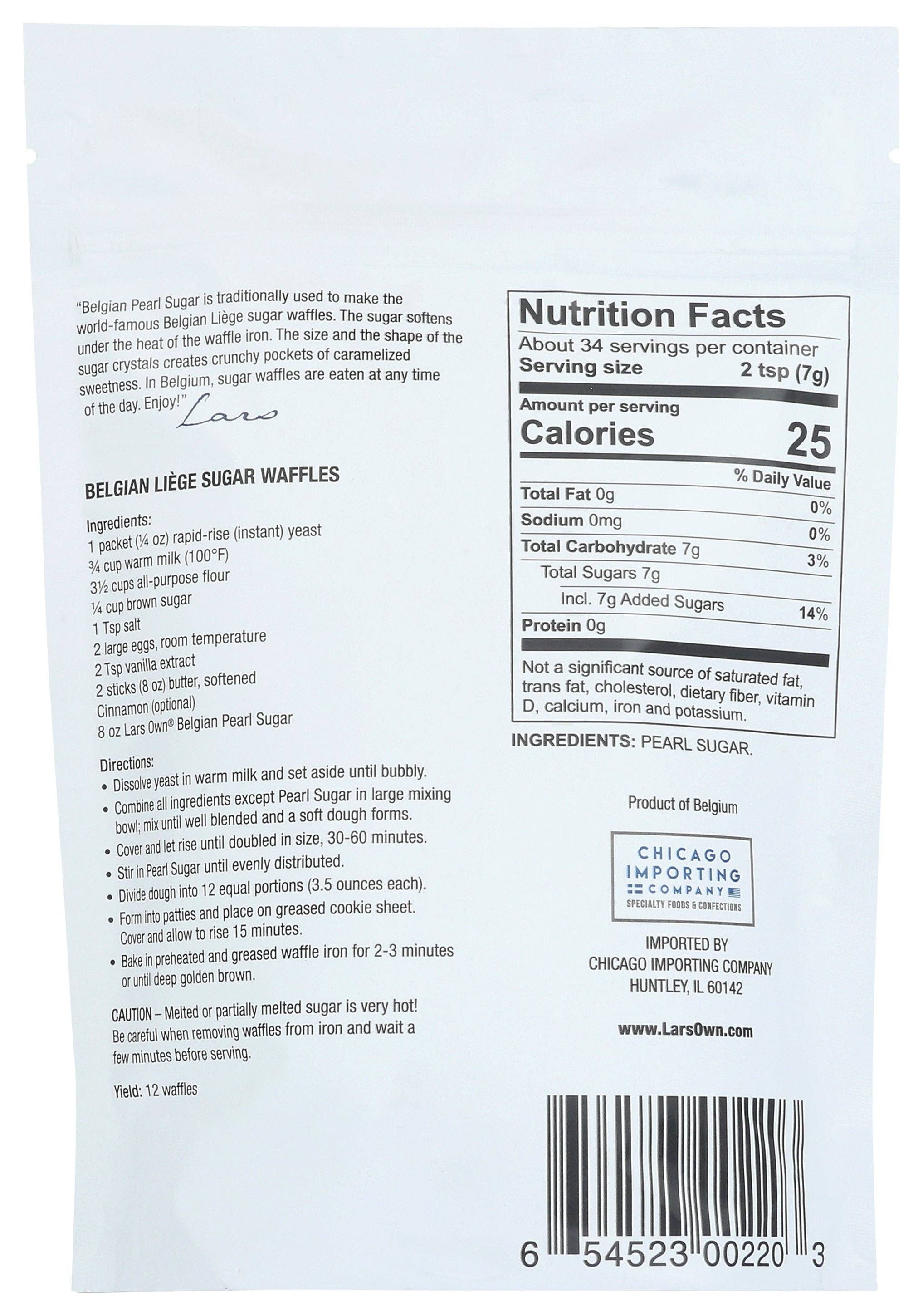 Everyday Supply Co - Wholesale Sugar/Sweetener - LARS OWN SUGAR PEARL BELGIAN - Case of 61