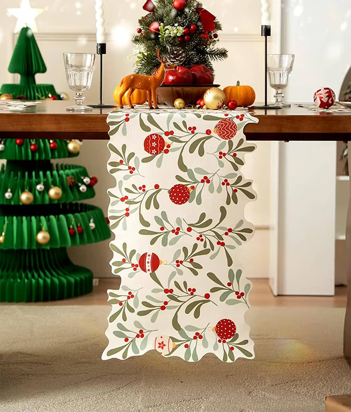 Fennco Styles – Runner de mesa por atacado – Corredor de mesa Design de Natal0