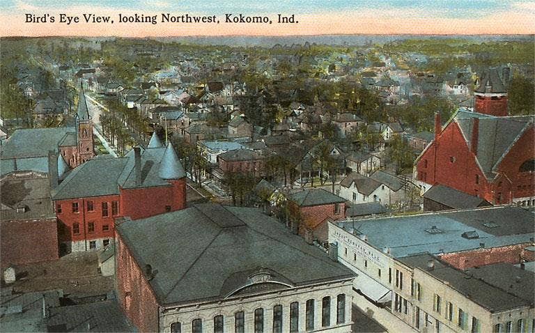 Found Image Press - Wholesale Stationery/Notecard Set - Greeting Card IN-136 Downtown Kokomo0