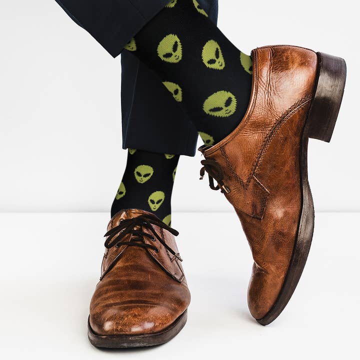 Real Sic - Wholesale Socks - Unisex - Casual Designer Animal Socks - Alien - for Men and Women
