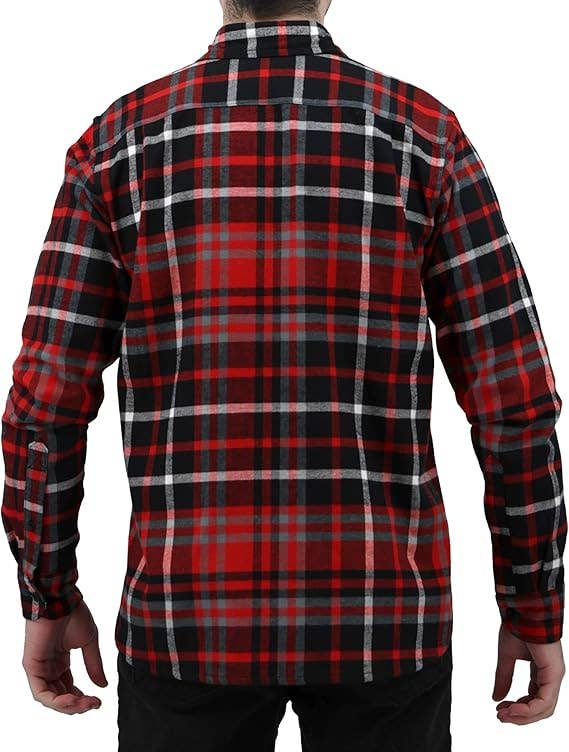 I-Wear Brands - Wholesale Button Down Shirt - Men's - Men's Long Sleeve Button Down Cotton Flannel Shirt43