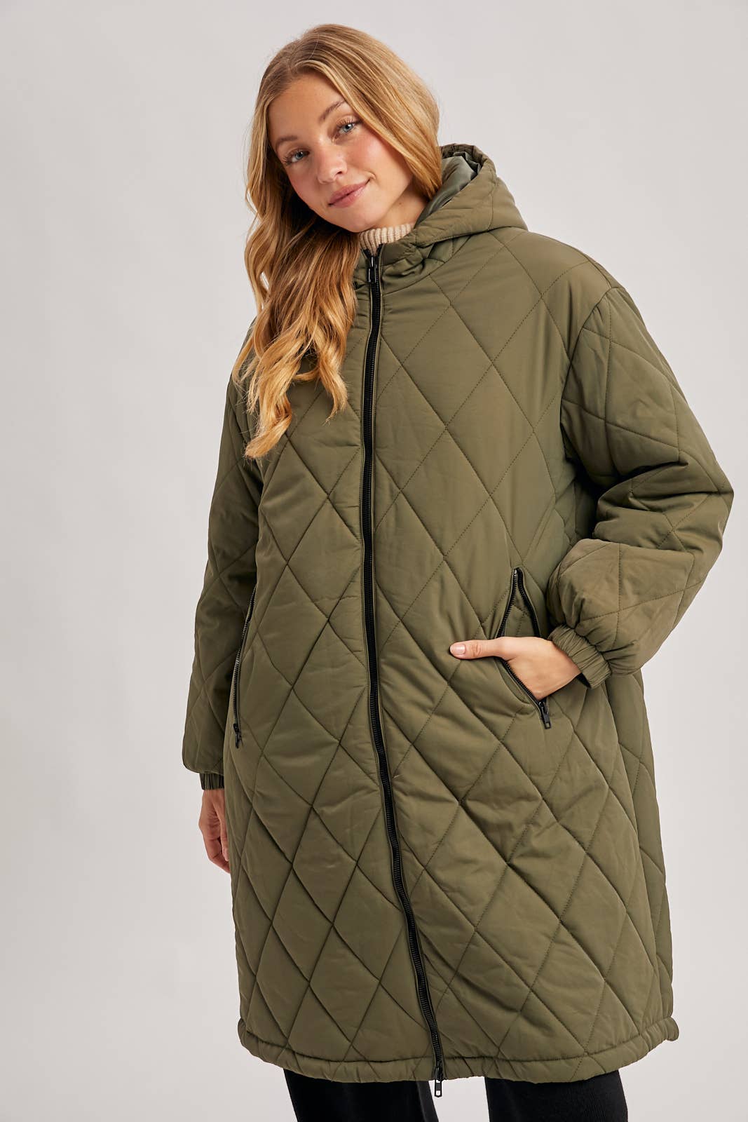Bluivy – wholesale Puffer jacket – Women’s – LONGLINE QUILTED PUFFER JACKET27