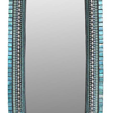 Rounded Rectangle: Turquoise for wholesale by Zetamari Mosaic Artworks