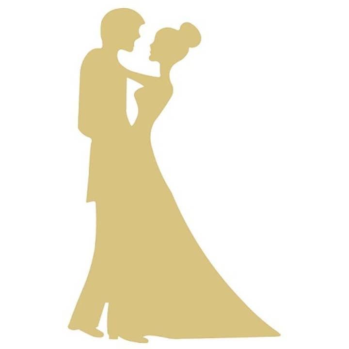 Man And Woman Unfinished Wood Cutout Style 1 for wholesale by Diverse Woodworking