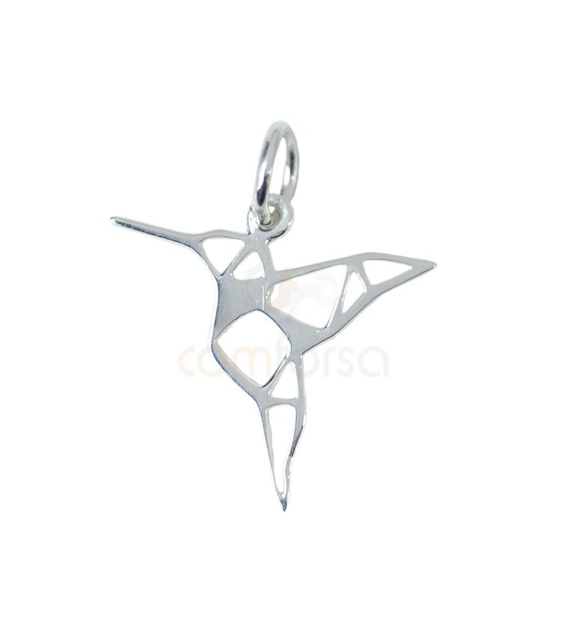 COM FORSA SL - Wholesale Individual Charm/Pendant - Sterling Silver 925 Hummingbird Pendant 16 X 15 Mm0