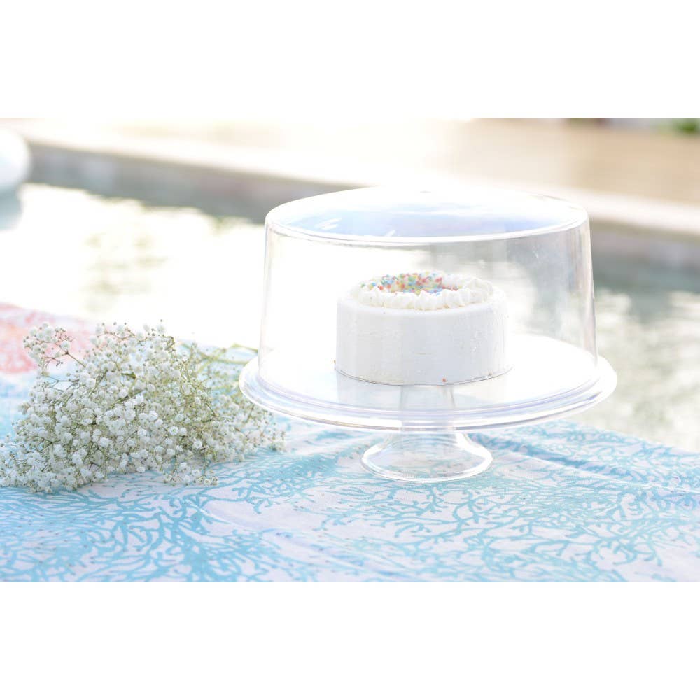 AULICA - Wholesale Cake Stand - Pedestal cake stand with straight dome 33.5x33.5x27cm2